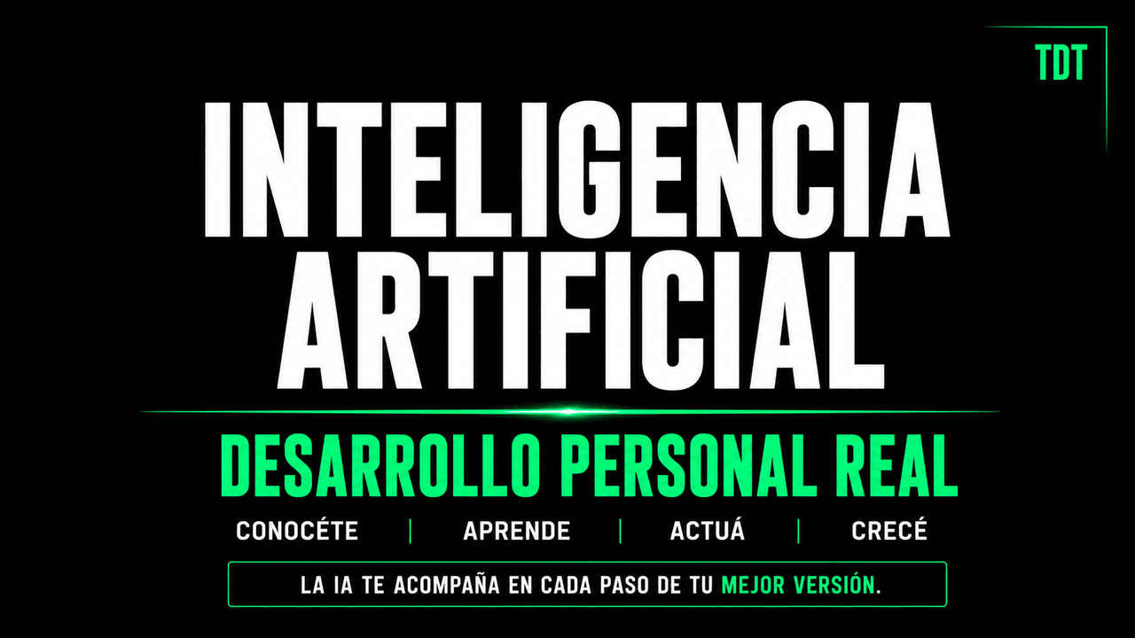Inteligencia artificial para el desarrollo personal real